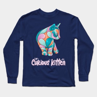 curious kitten Long Sleeve T-Shirt